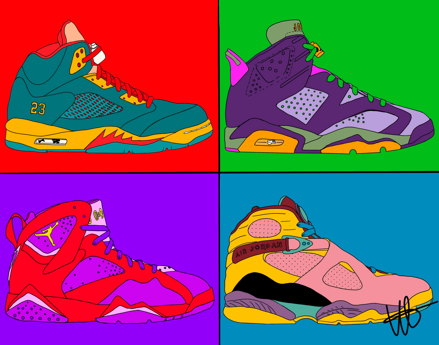 Jordan x Warhol Print